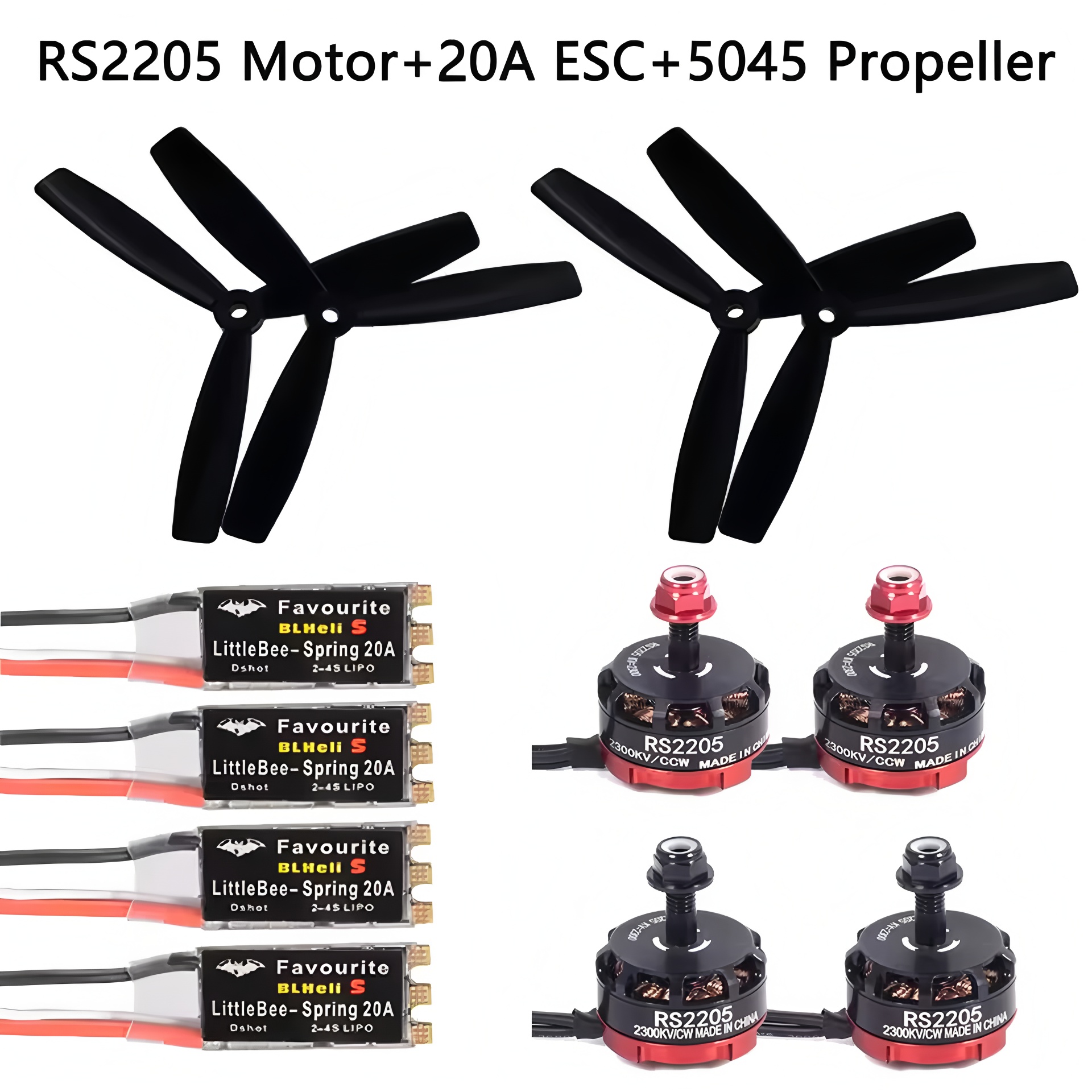 - Remote Control (Rc) Drone - FPV RS2205 2300KV CW CCW Brushless