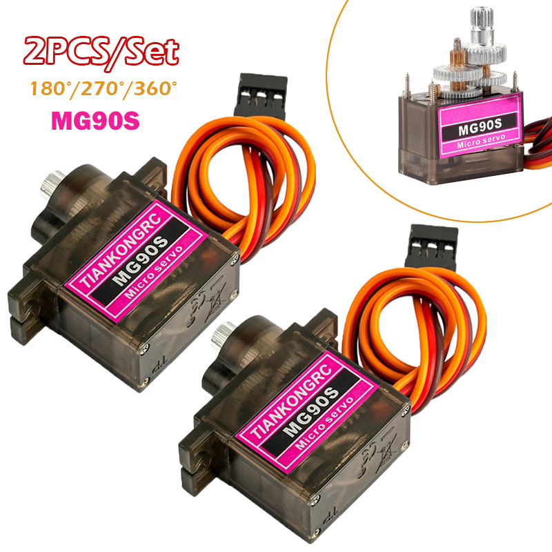 2PCS MG90S Full Metal Gear Mic - Drone Rcs ulasan dan harga
