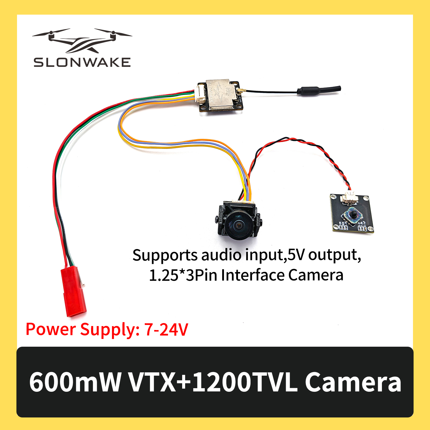 SLONWAKE 5.8G 600mW 7-24V FPV  - - Remote Control (Rc) Drone ulasan dan harga