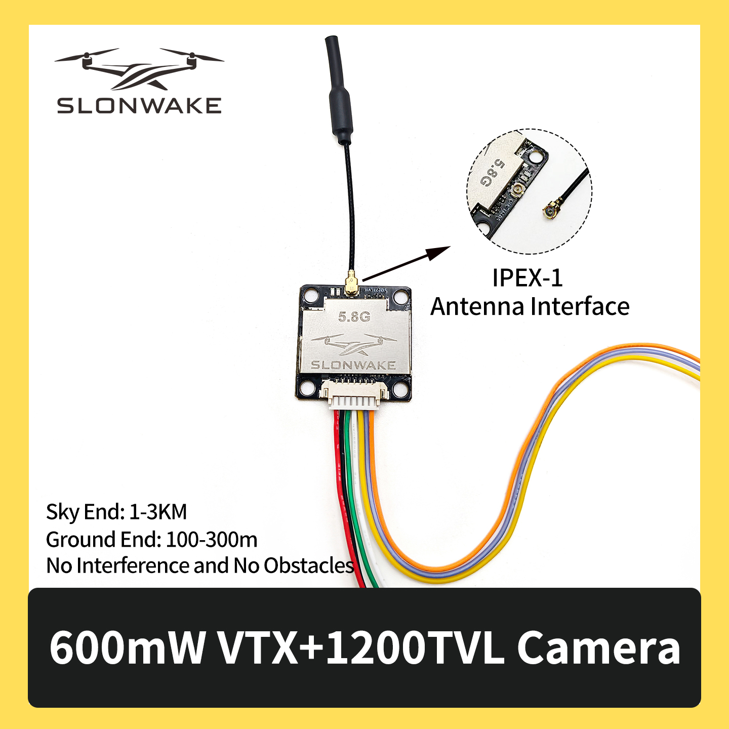 SLONWAKE 5.8G 600mW 7-24V FPV  - - Remote Control (Rc) Drone ulasan dan harga