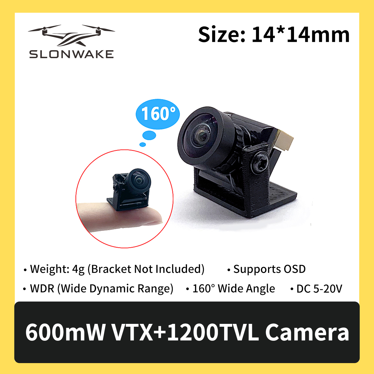 SLONWAKE 5.8G 600mW 7-24V FPV  - - Remote Control (Rc) Drone ulasan dan harga