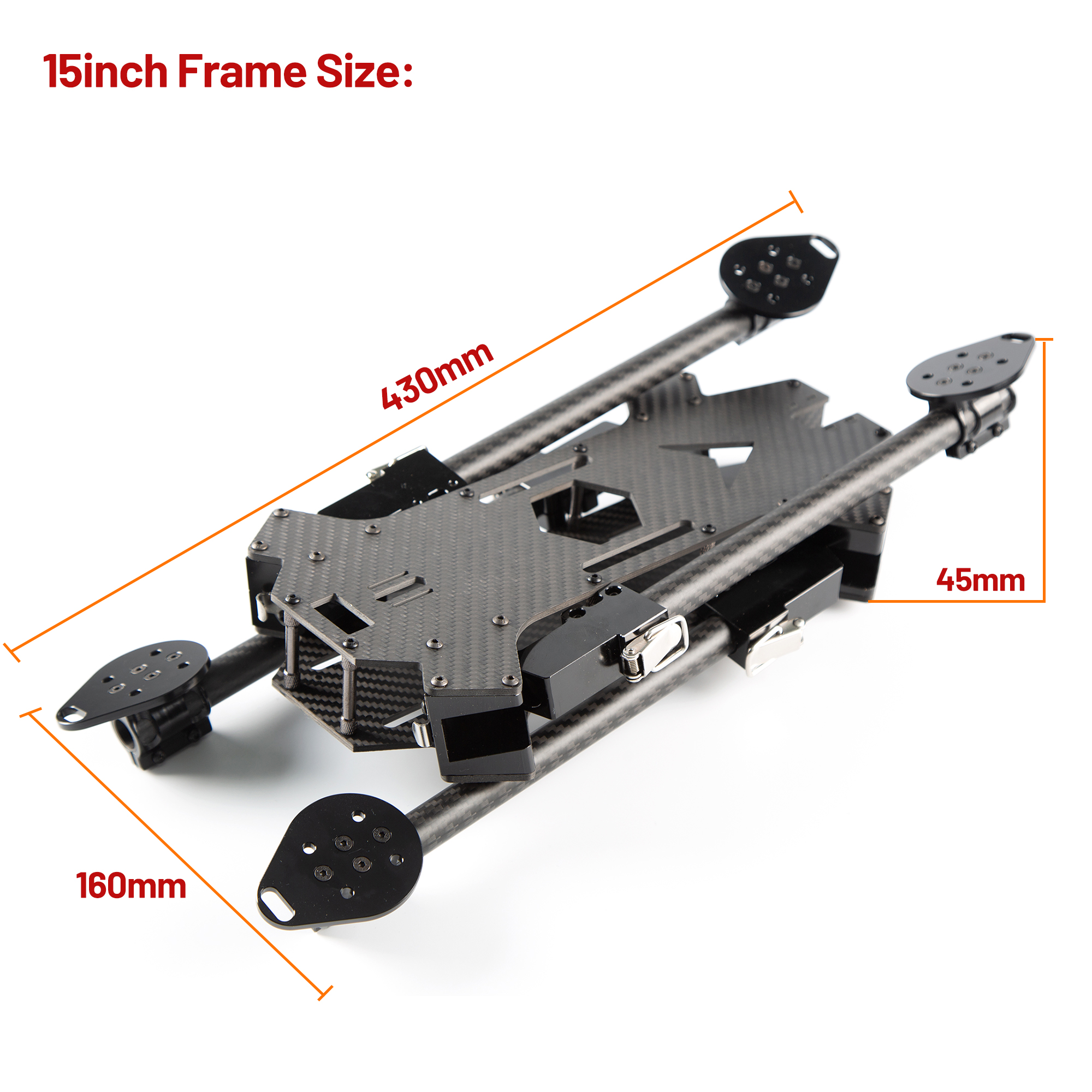 15inch /17inch FPV Carbon Fibe - Drone Rcs ulasan dan harga
