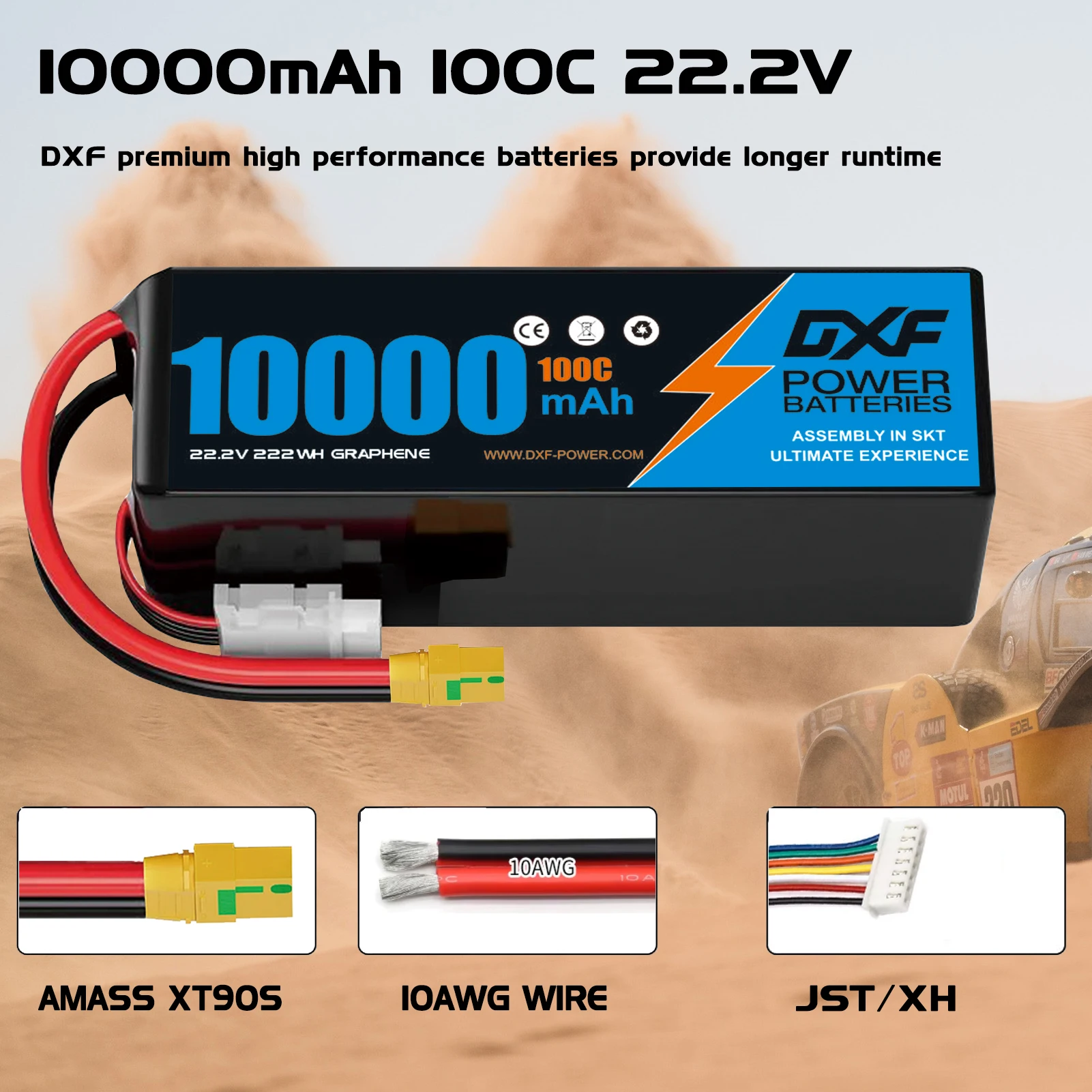 DXF 6S Lipo Battery 10000mAh 2 - Rc Drift Car Kit ulasan dan harga