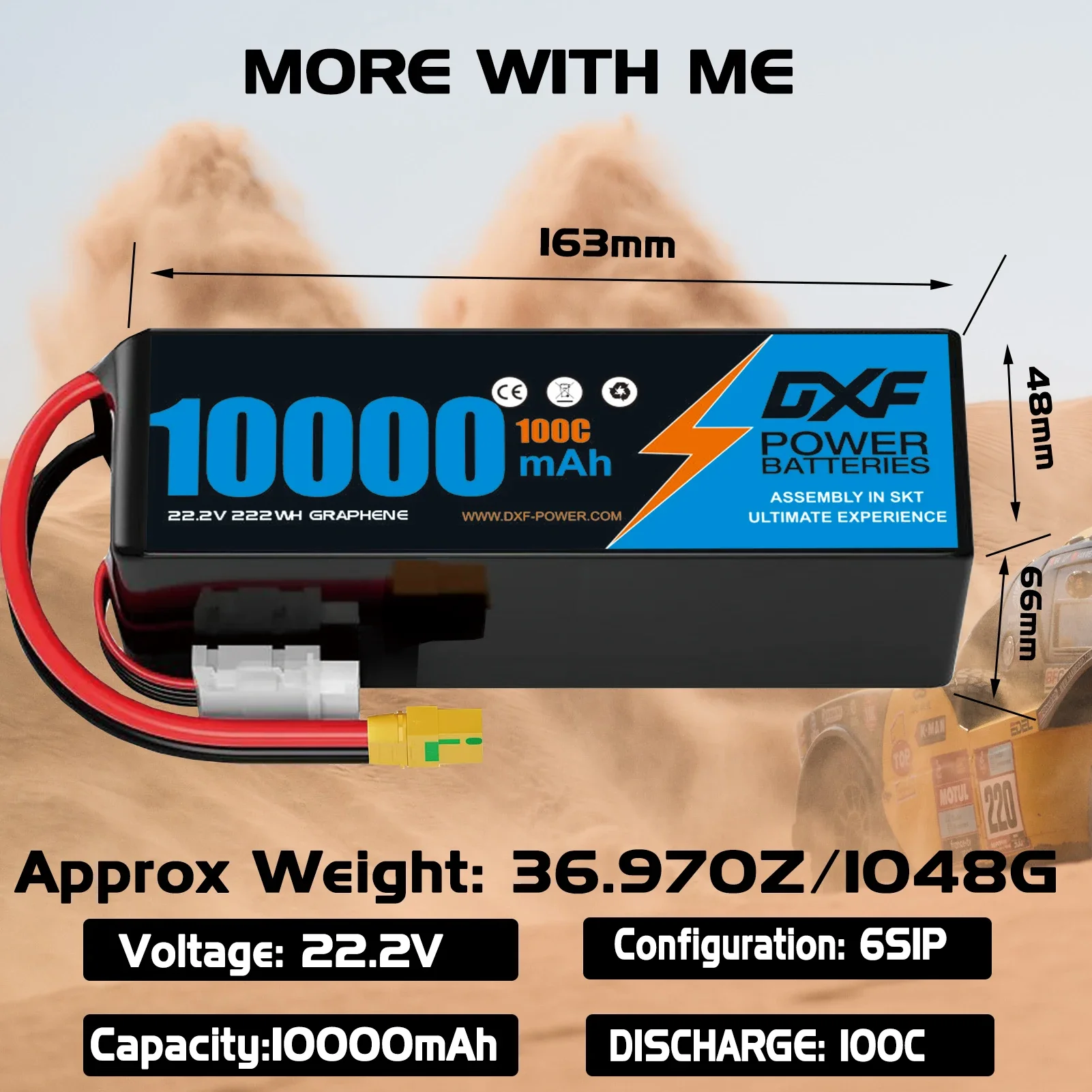 DXF 6S Lipo Battery 10000mAh 2 - Rc Drift Car Kit ulasan dan harga