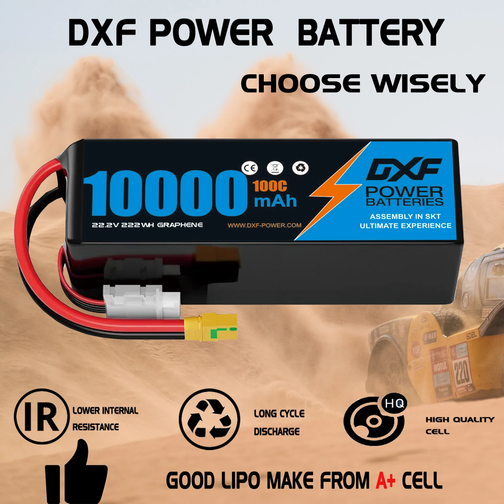 DXF 6S Lipo Battery 10000mAh 2 - Rc Drift Car Kit ulasan dan harga