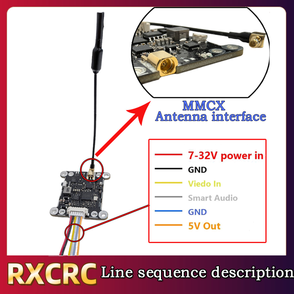 RXCRC 5.8G Module 48CH 1.6W VT - - Remote Control (Rc) Drone ulasan dan harga
