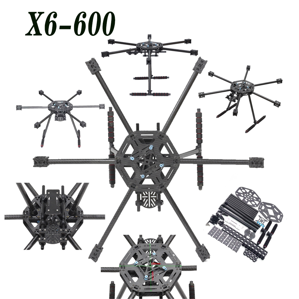 X6-X600  600mm FPV Hexacopter  - Heavy Lift Drone Frame ulasan dan harga