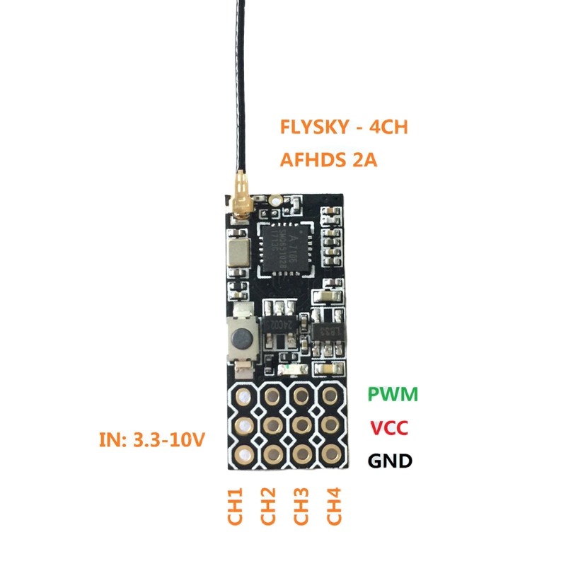 Flysky FS2A Mini Receiver 4CH  - Drone Rcs ulasan dan harga