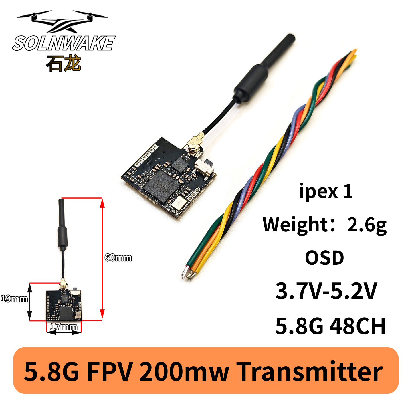 SLONWAKE Nano 5.8G 48CH 200mW  - - Remote Control (Rc) Drone ulasan dan harga