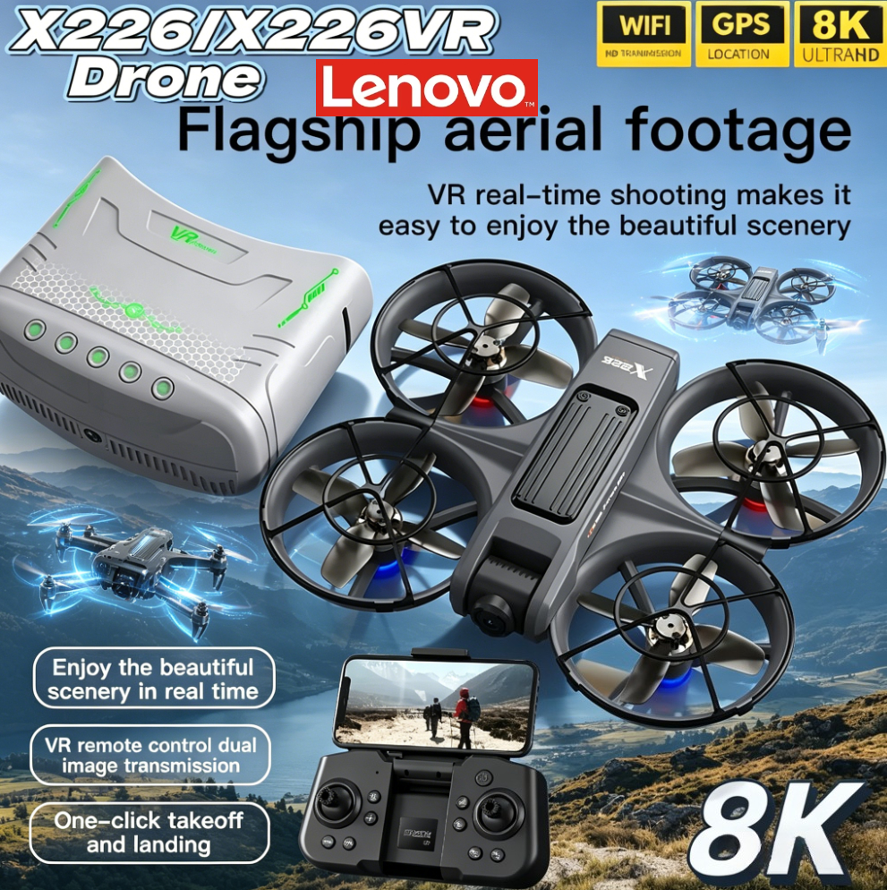 Lenovo X226/X226VR Drone 8K Pr - Drone Rc X226 ulasan dan harga