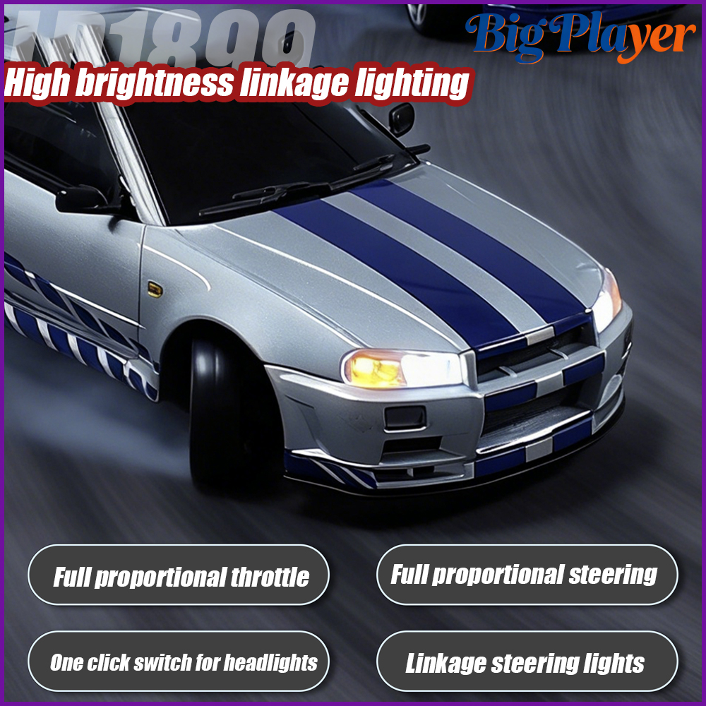 new LDRC LD1899 1/18 GTR R34 R - Rc Drift Car Kit ulasan dan harga