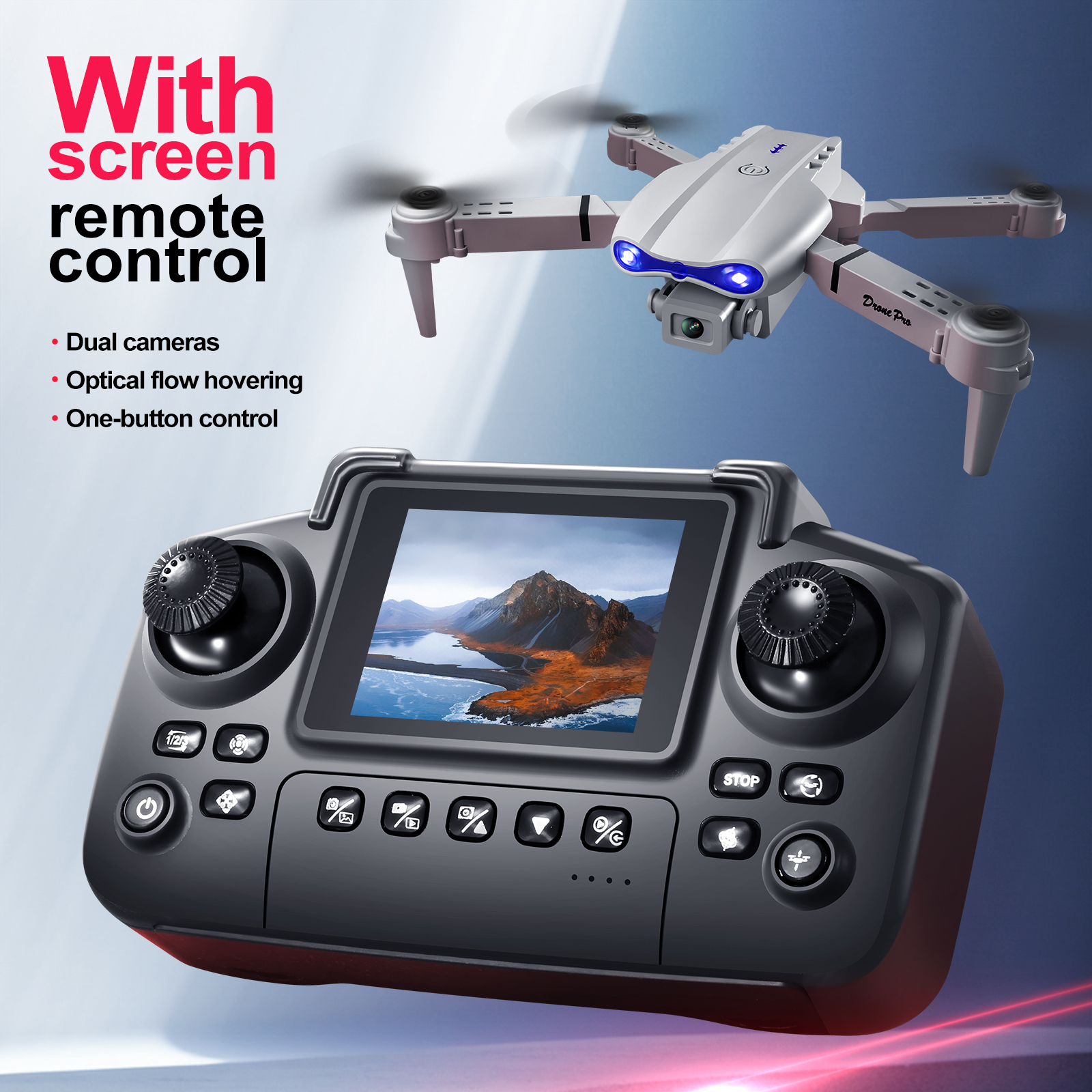 2025 New E88 E99 Upgraded Dron - Drone Rc Team City ulasan dan harga