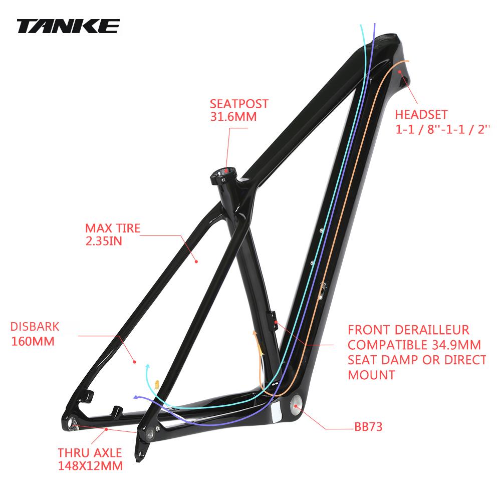TANKE 29er Carbon Mountain Bik - Heavy Lift Drone Frame ulasan dan harga