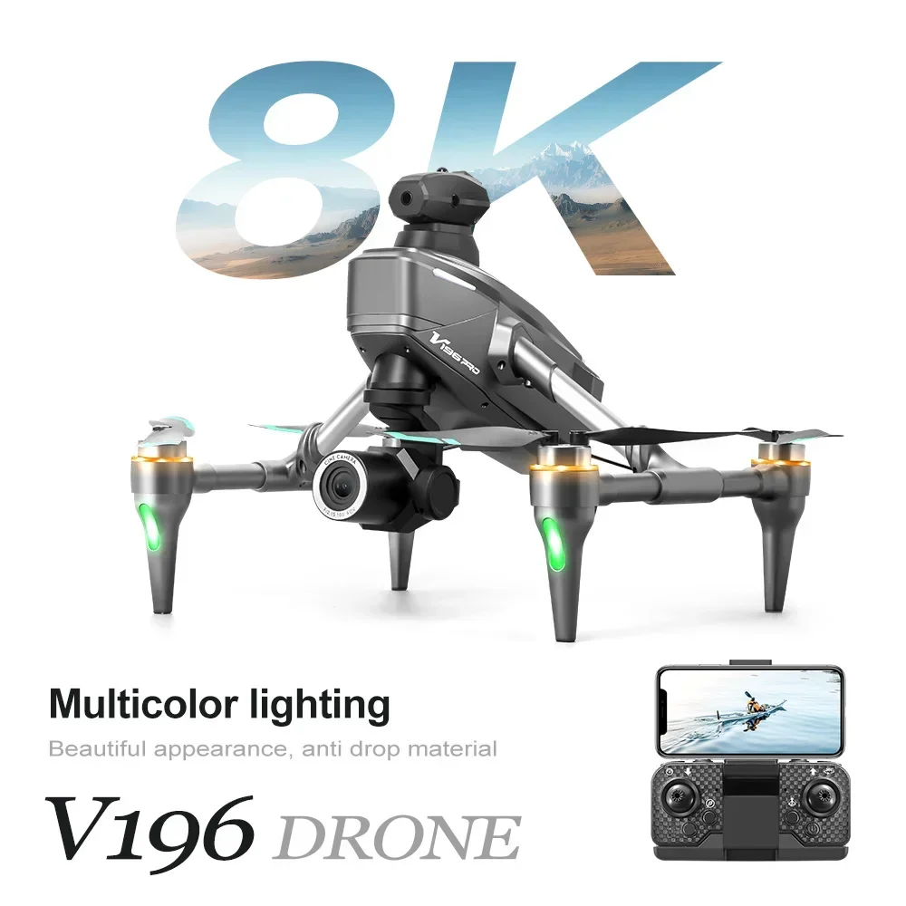 New V196 Fpv Drone 8K Professi - Drone V196 Rc ulasan dan harga